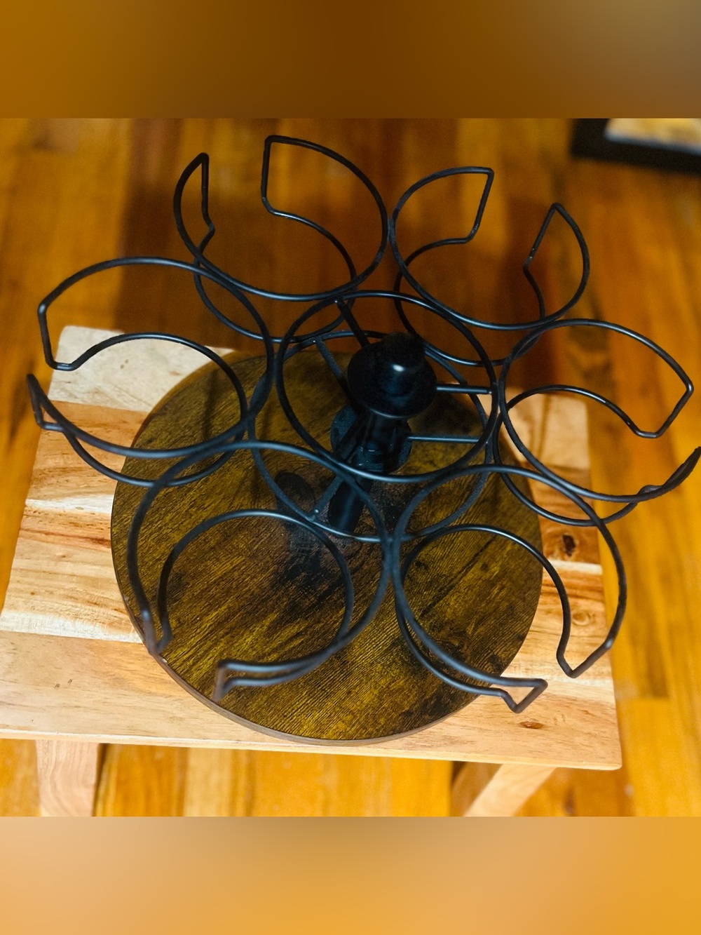 Black Metal and Wood Countertop Stanley Cup  Carousel